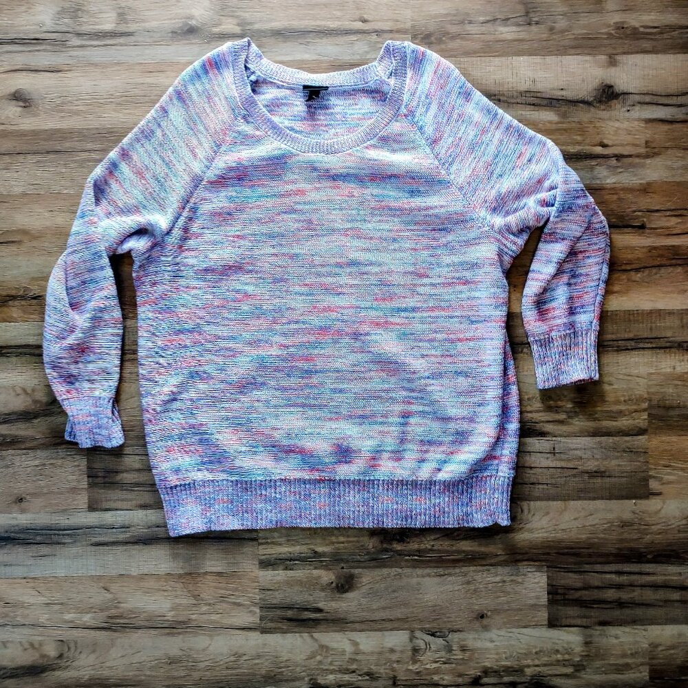 Torrid size 2 2X Space Dye Pink Pullover Sweater